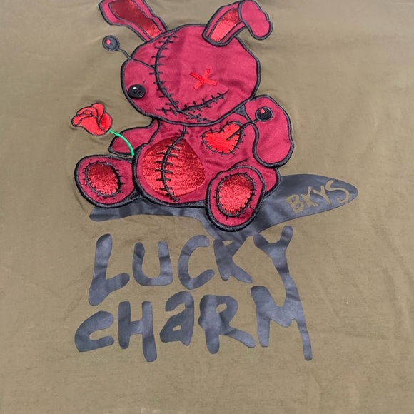 BKYS - Black Keys Lucky Charm Tee Patch Olive Burgundy - Picture 3 of 12
